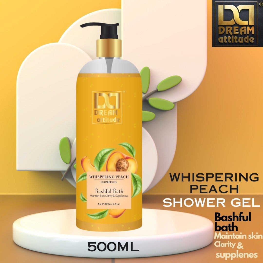  Dream Attitude Whispering Peach Shower Gel: Gentle Cleansing & Nourishing Formula